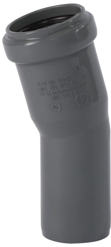 HT Buis 110 mm, Bocht 15 Graden