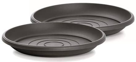 Onderschotel Terra 41cm ANTRACIET Prosperplast / 2 STUKS ! /