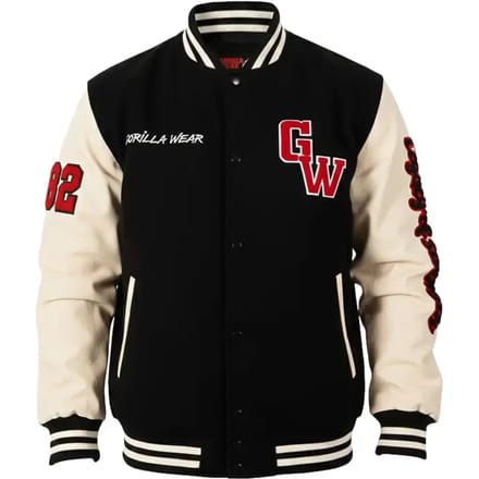 Gorilla Wear Saint Louis Varsity Jacket - Zwart - M