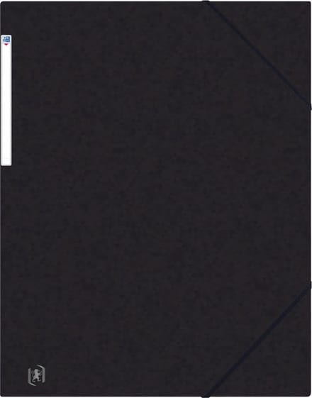 Elastomap Oxford Top File+ A3 3 kleppen 390gr zwart - 10 stuks