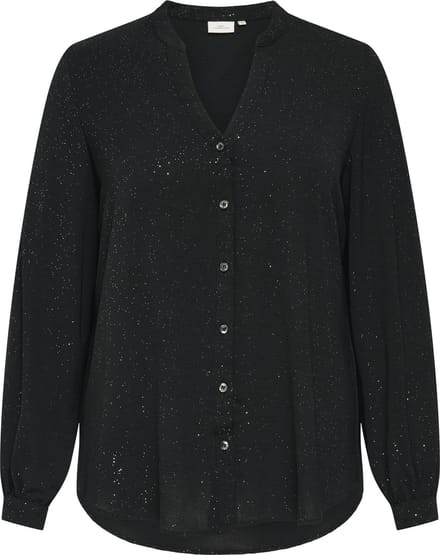 ONLY CARMAKOMA - CARJOSEE METTA LIFE L/S V-NECK SHIRT WVN - Dames - Blouses