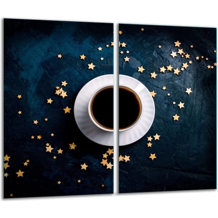 TMK ArtDeko - Snijplank - Glas - 2x 30x52 cm - Koffie