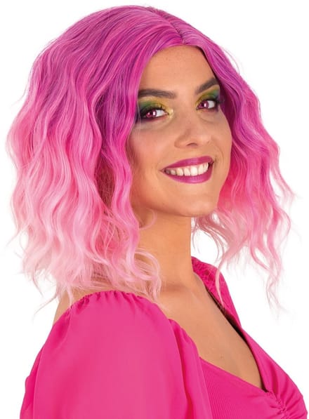 Pruik Alicia - Roze verloop