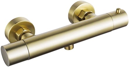 FugaFlow Eccelente Sobrado Badkamer Thermostatische Douchekraan - opbouw - geborsteld messing PVD