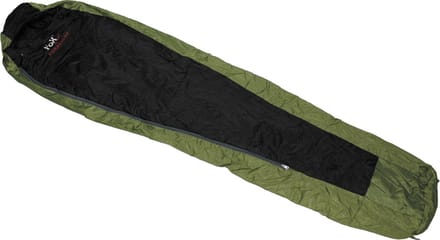 Fox Outdoor "Duralight" - slaapzak - legergroen met zwart - +2°C tot +18°C
