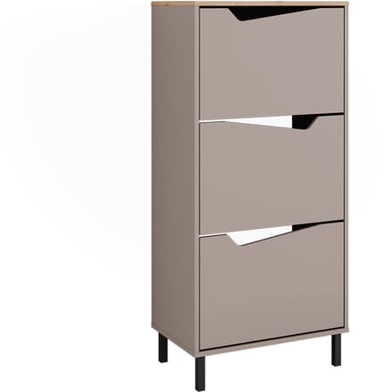 Vicco Marelle Schoenklaprek – 60 x 129.5 cm met 3 compartimenten Grijs/Artisan