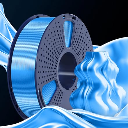 SUNLU PLA+ SILK 3D-filament 1.75mm 1kg BLAUW