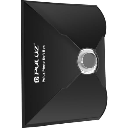 PULUZ 60 * 90cm Quick Release Rechthoekige Softbox Bowens Mount Softbox met opbergtas voor product zwart