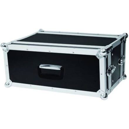 Roadinger CO DD 19 inch rack 4 HE Hout Incl. greep