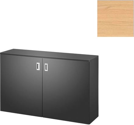 Homefit Zit-sta bureau elektrisch (bureaukast) - 61-118 cm - Eiken Zwart
