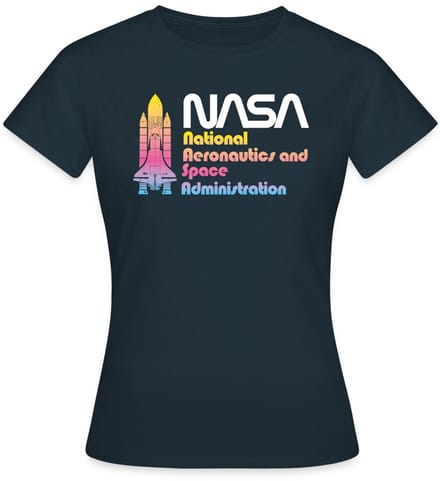 NASA National Aeronautics And Space Administration T-Shirt Dames