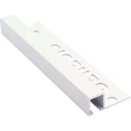 Genesis Hoekprofiel - Aluminium Wit - 10x10mm 2,7m