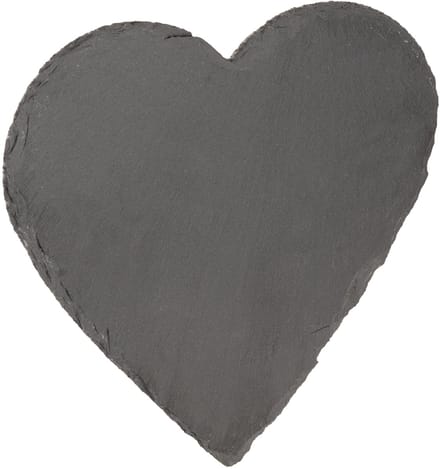 Leisteen bord decoratief hart leisteen leisteen hart 20cm 1 st
