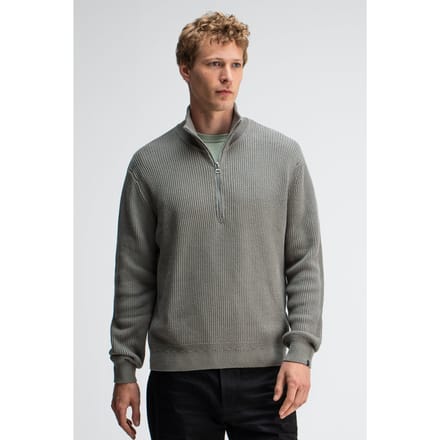 Butcher of Blue Galway Half Zip Granite Green Größe: S | Pullover Outlet | Herren | Grün