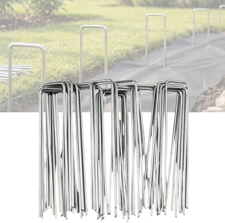 CLVP® Gronddoekpennen - Worteldoek Pennen - Zilver