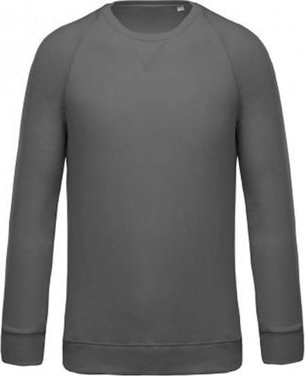 Kariban Heren Organische Raglan Sweatshirt (Stormgrijs)