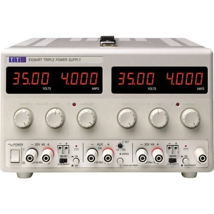 Aim TTi EX354RT Labvoeding, regelbaar 0 - 35 0 - 4 A 305 W Zonder ventilator Aantal uitgangen: 3 x