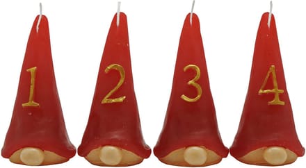 Adventskaars - Kerst Kabouter - Kaars - Kerst Kaars - Kerst - Kerstverlichting