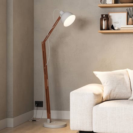 Lamkur Vloerlamp Skansen, verstelbaar, grijs