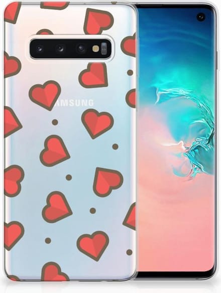 Samsung Galaxy S10 TPU bumper Hearts