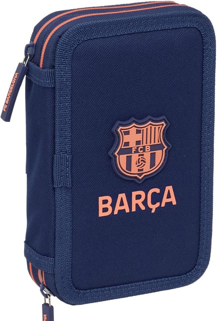 Trousse à crayons double compartiment FC Barcelona 29 pièces 412526854 bleu marine