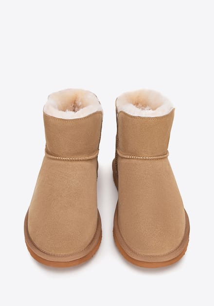 Wittchen - Suède Enkelboots - Bruin - Met Gesp - Hoge Kwaliteit