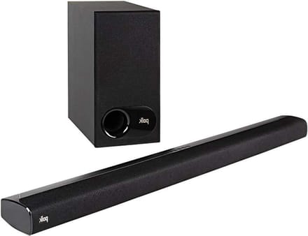 Soundbar met subwoofer - Hifi geluidssysteem - Thuisbioscoop ervaring - Dolby Digital - Compact formaat - Zwart