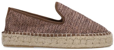 Sacha - Dames - Bruine raffia espadrilles - Maat 36