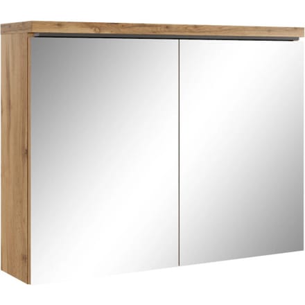 Badplaats Badkamerkast Paso 80 x 20 x 60 cm – Eiken – Spiegelkast Badkamer