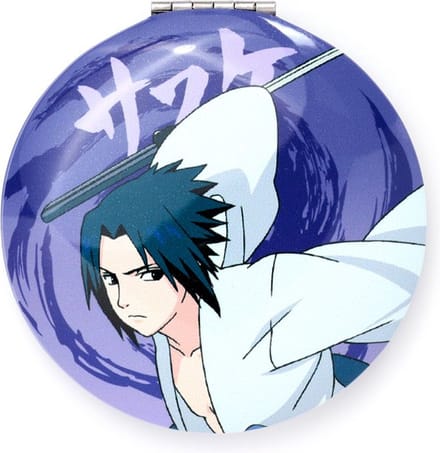 Spiegeltje Make-Up Compact Klep - Naruto Ninja Manga - Madara Uchiha - 6.5x6.5x1cm