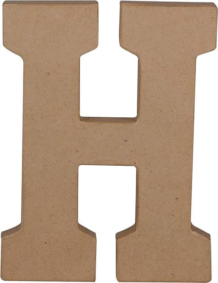 Decopatch Letter - 20 cm - Papier marche - Letter H