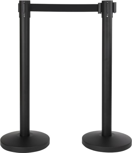 Securit® Budget-set met intrekbare afzetting in zwart