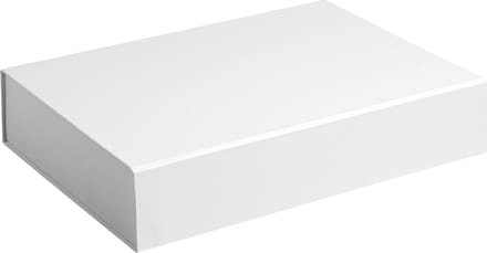 Cadeaudoos, 38x27x7cm WIT (2 stuks)