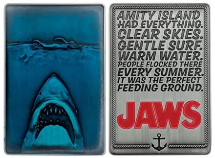 FaNaTtik Jaws Ingot 50th Anniversary Poster Limited Edition Coins
