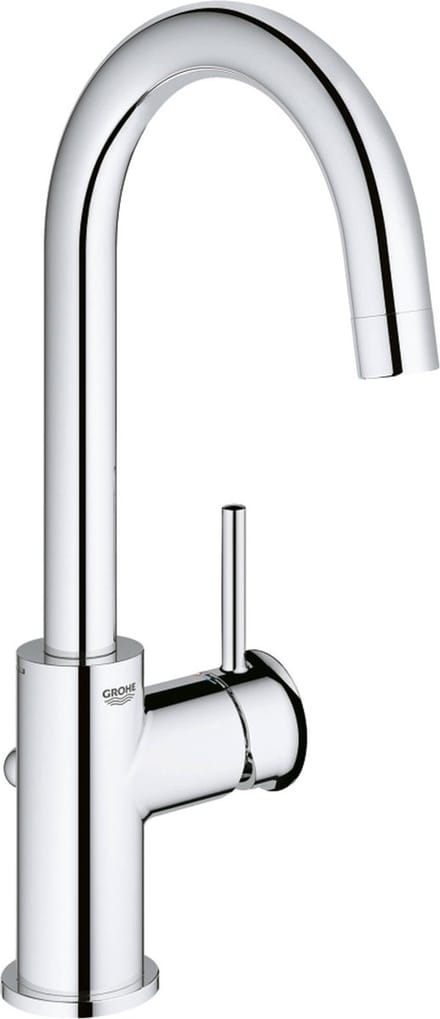 GROHE Start Classic AquaCalibratore wastafelkraan L-size met afvoerplug met hoge draaibare uitloop chroom