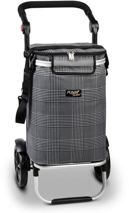 Punta Talent Boodschappenkar / Trolley met Koelvak Zwart-Wit