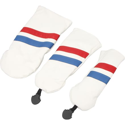 3 STuks Golfclub Hoes voor Driver Fairway Hout Headcovers Golf Accessoires Hybride UT Head Covers Set gray