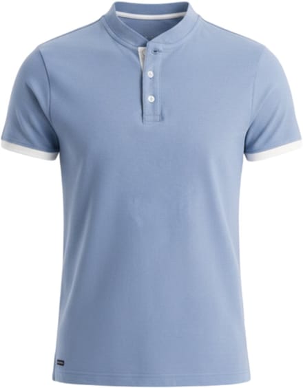 OMBRE T-shirt - Regular Fit - Katoen - Korte Mouw Blauw XXL