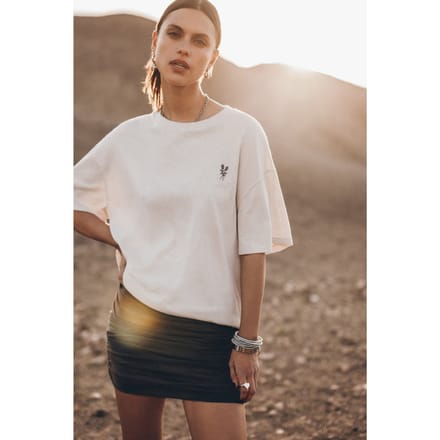 Mikuta The Roses Oversized T-shirt White Größe: L | Hemden Outlet | Damen | Weiß