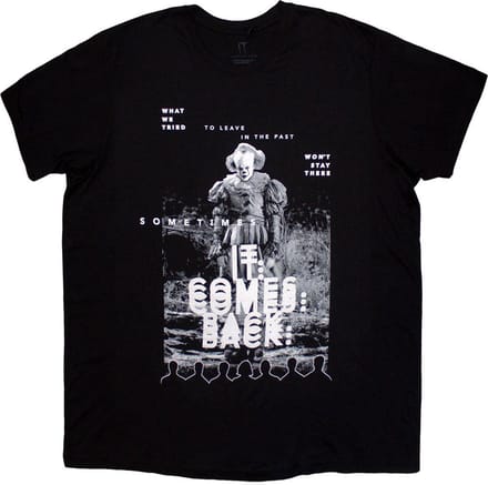 It - It Comes Back Heren Tshirt - XXL - Zwart