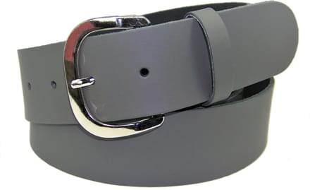 100% leer- 4 cm breed - Damesriem - grijs - taillemaat 80 cm