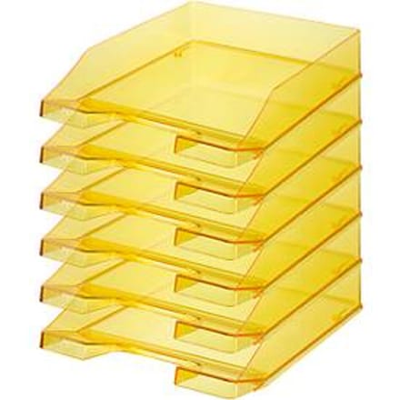HAN brievenbak, geel-transparant, 6 stuks