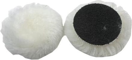 Australisch wollen polijstschijf met klittenband 75 mm pack van 2 schijven