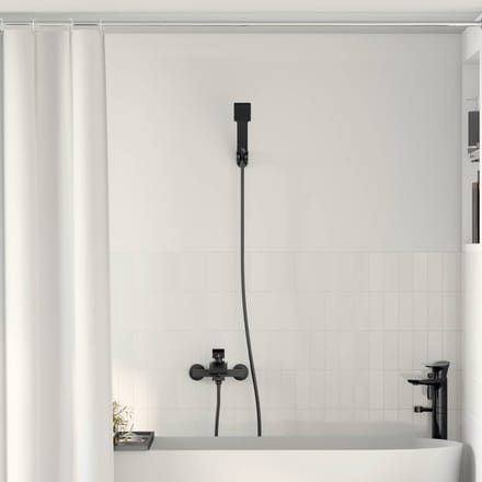 vidaXL - Douchkop - Set - Zwart - G - 1/2 - inches