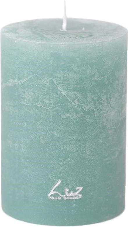 Rasteli Luz Your Senses Kaars-Stompkaars Turquoise-Blauw D 7 cm H 10 cm per 2 stuks