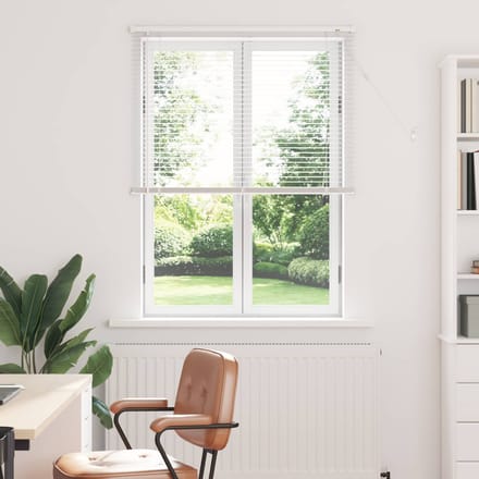 vidaXL - Venetiaanse - jaloezie - Wit - 150 - x - 80 - cm - 25 - mm - PVC
