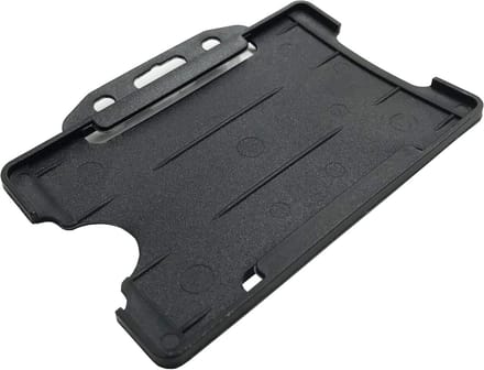 Black Single Sided ID Card Pass Badge Holder (Holders Are Now Biodegradable) Work ID Card Holder