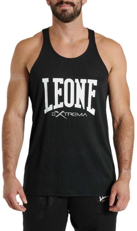 Leone1947 Logo Mouwloos T-shirt Zwart M Man
