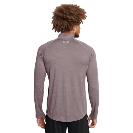 Under Armour Heren 2.0 Technische top met halve rits (Grijs)