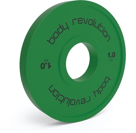 Fractieschijven - groen - 2x1kg - rubbercoating